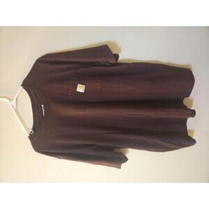 Carhartt Men's Loose Fit Brown T-Shirt Size Large